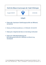 2026/36 Amtliche Bekanntmachungen der Stadt Völklingen