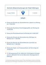 2026/25 Amtliche Bekanntmachungen der Stadt Völklingen
