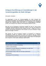 Anfrageformular für Hallenvermietung
