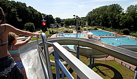 Freibad Rutsche Schwimmen