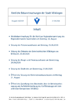 2026/35 Amtliche Bekanntmachungen der Stadt Völklingen