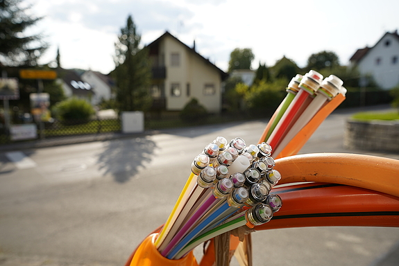 Glasfaser Straße Haus Kabel