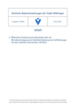 2026/31 Amtliche Bekanntmachungen der Stadt Völklingen