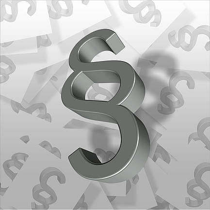 Paragraphen-Symbol Paragraphen-Symbol für Vorschriften, Rechtsverordnungen, Gesetze