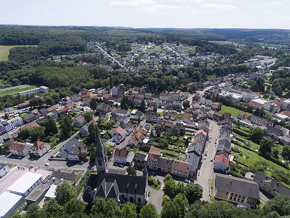 Geislautern aus der Vogelperspektive