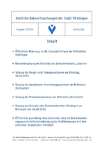 2026/37 Amtliche Bekanntmachungen der Stadt Völklingen